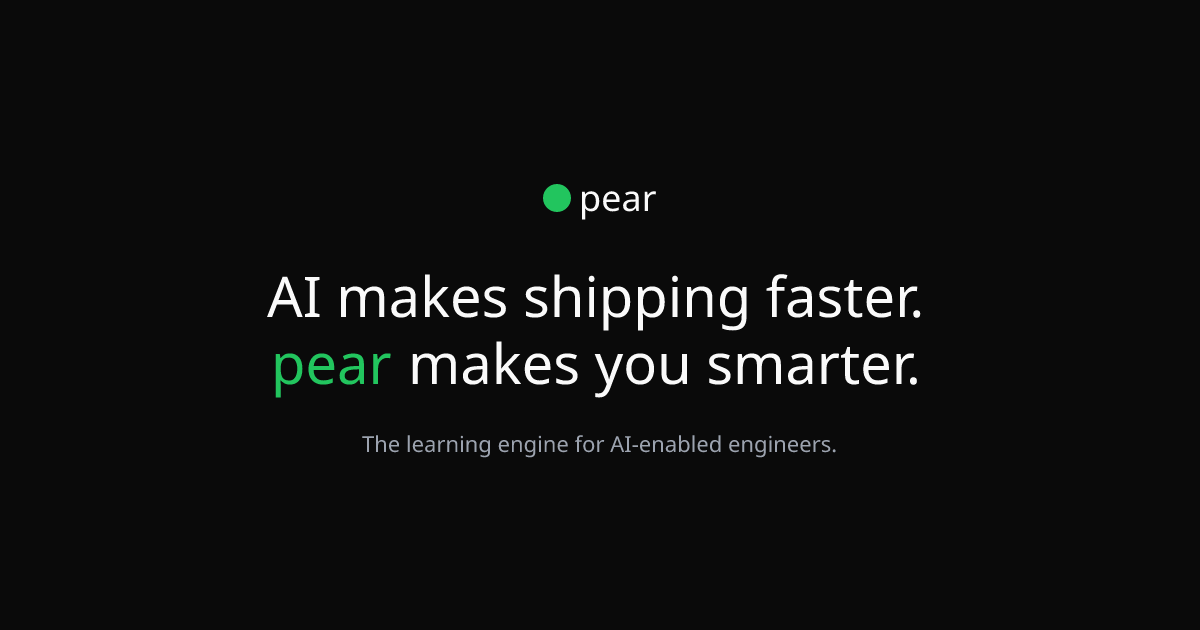 Pear CLI screenshot 1
